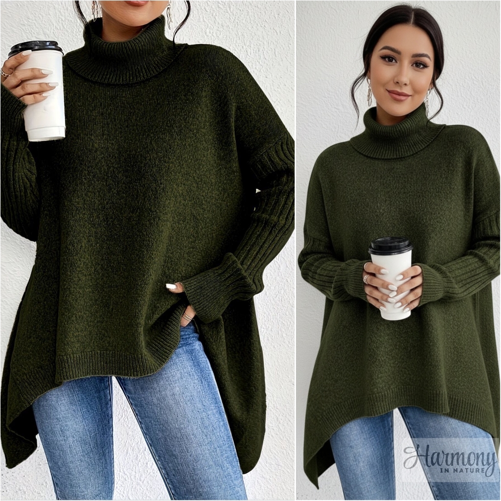 Perfectly Unbalanced Sweater  Sage